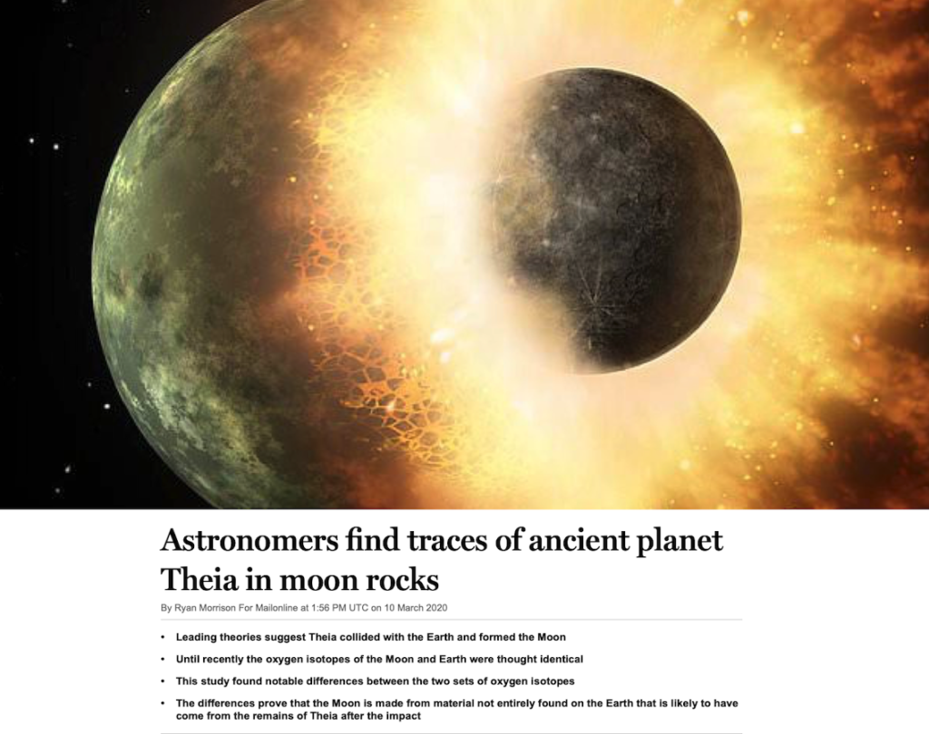 Astronomers find traces of ancient planet Theia in moon rocks ...